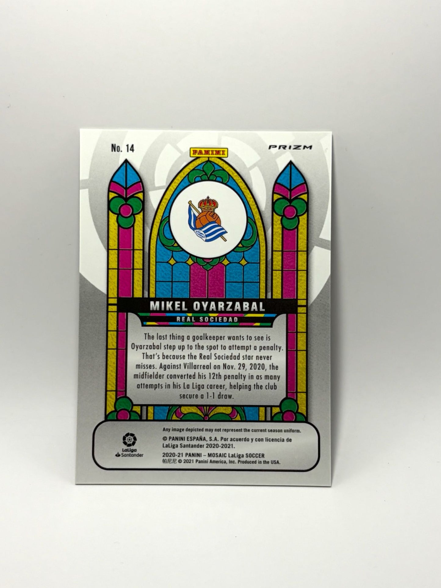 2020-21 Panini Mosaic Laliga Mikel Oyarzabal Stained Glass