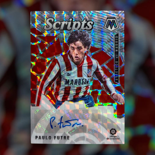 2020-21 Panini Mosaic Laliga Paulo Futre Scripts Autograph