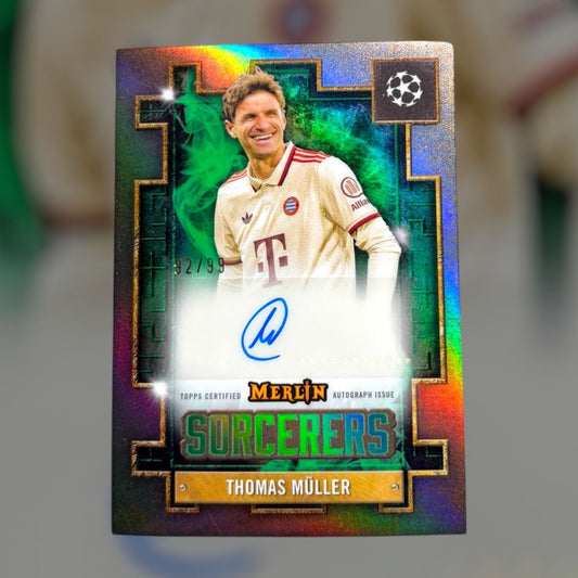 2024-25 Topps Merlin Thomas Müller Sorcerers Autograph /99