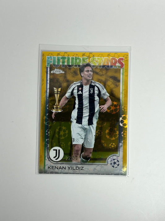 Topps Chrome 2024/25 Kenan Yildiz logofractor /50