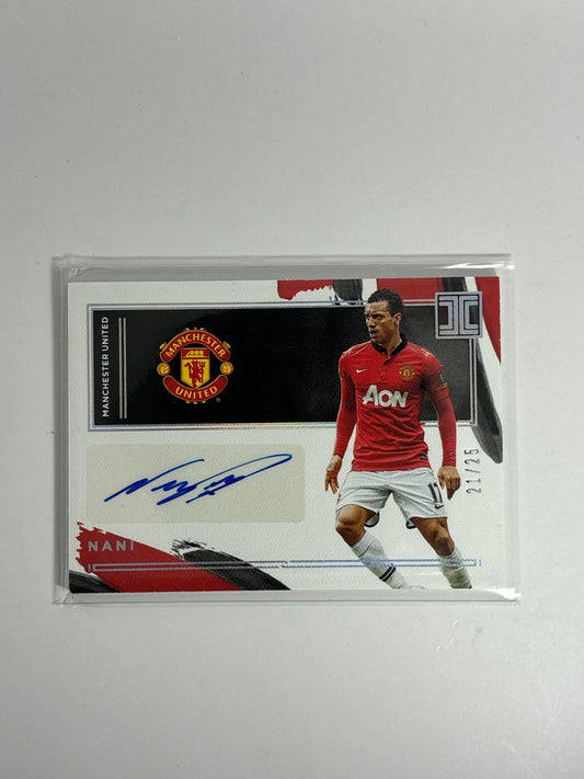 Panini Impeccable premier league 2020/21 Nani autograph /25