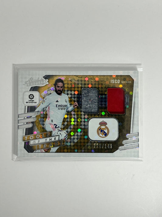 Panini Isco Real Madrid match worn relic card /149