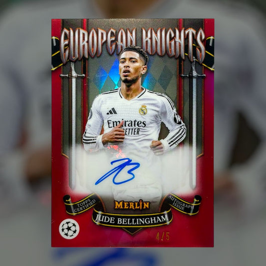 2024-25 Topps Merlin Jude Bellingham European Knights Autograph /5
