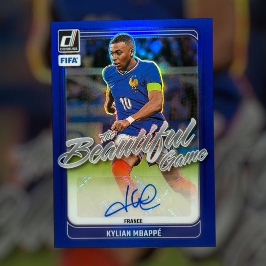 2024-25 Panini Donruss Kylian Mbappe Thea Beautiful Game Autograph /99